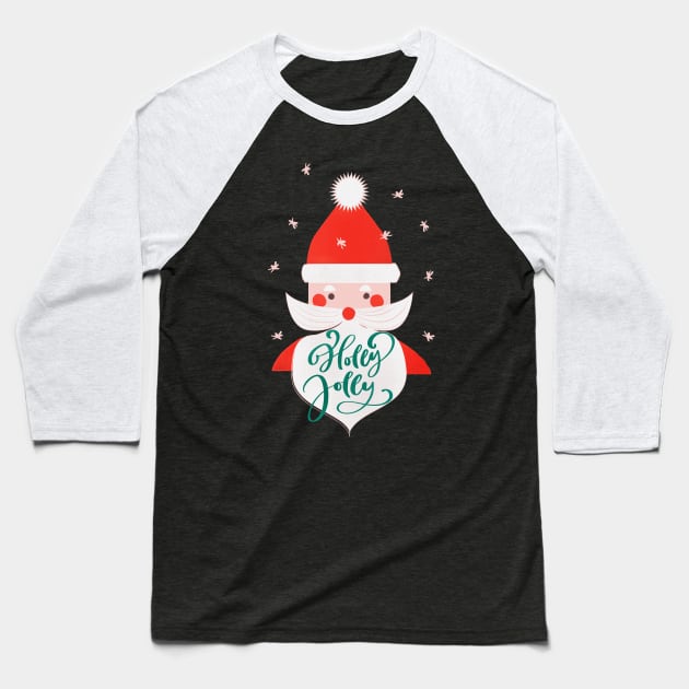Father Christmas Baseball T-Shirt by showmemars